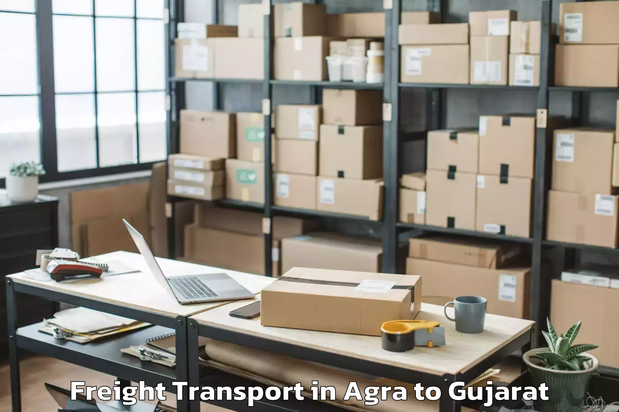 Affordable Agra to Kandla Port Freight Transport